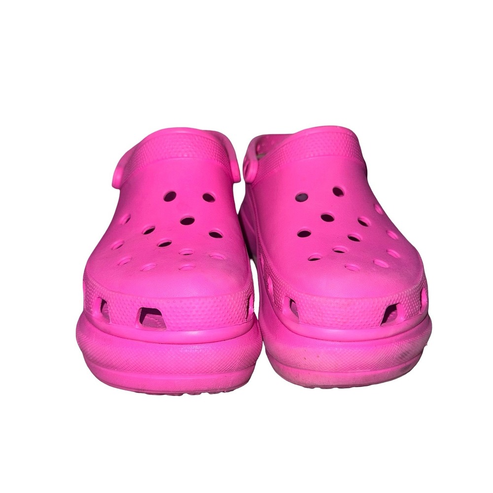Crocs Bubble Crush Clog Hot Pink Platform Clogs Women's Size 10 Barbiecore - Picture 3 of 9